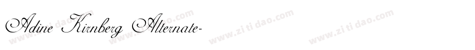 Adine Kirnberg Alternate字体转换